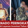 Kota Manado meraih Peringkat 3 dalam Anugerah Layanan Investasi 2024